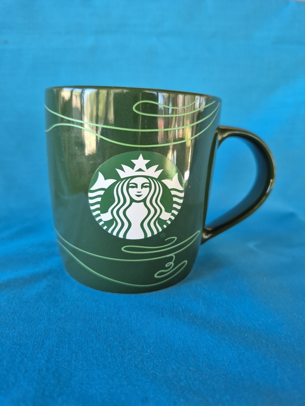 Starbucks Logo Green Coffee Mug Tea Latte Stoneware Kitchen Décor